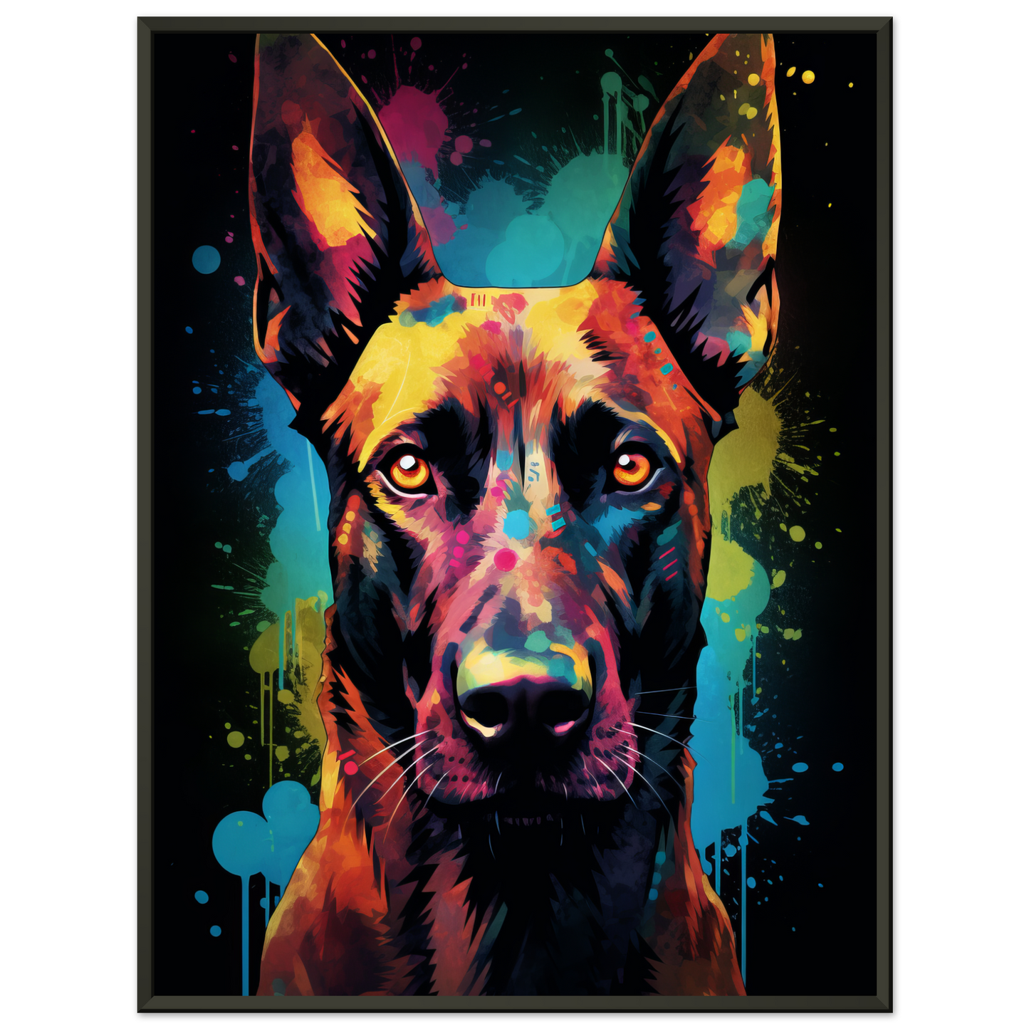 Malinois dog pop art (DOG340)
