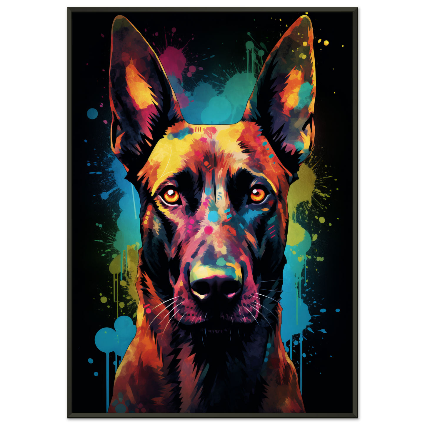 Malinois dog pop art (DOG340)