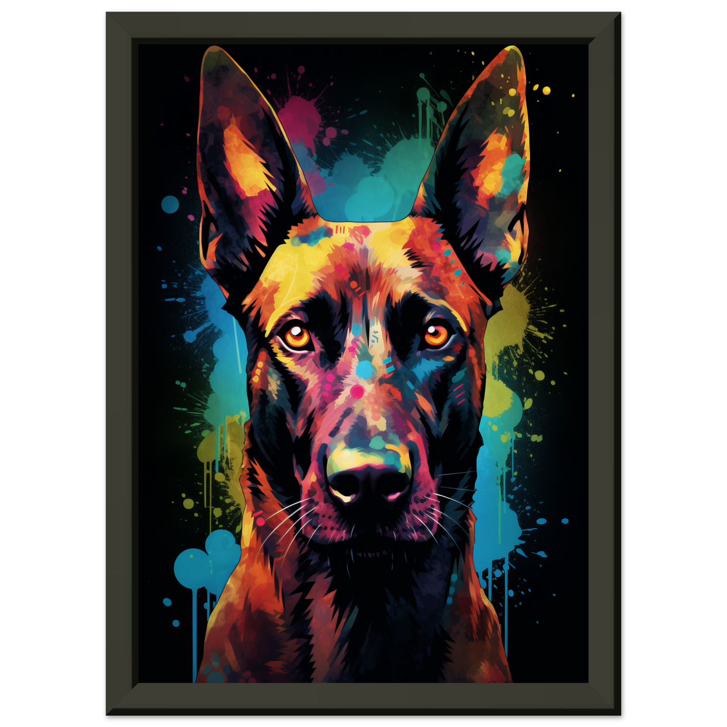 Malinois dog pop art (DOG340)