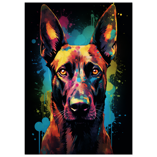 Malinois dog pop art (DOG340)