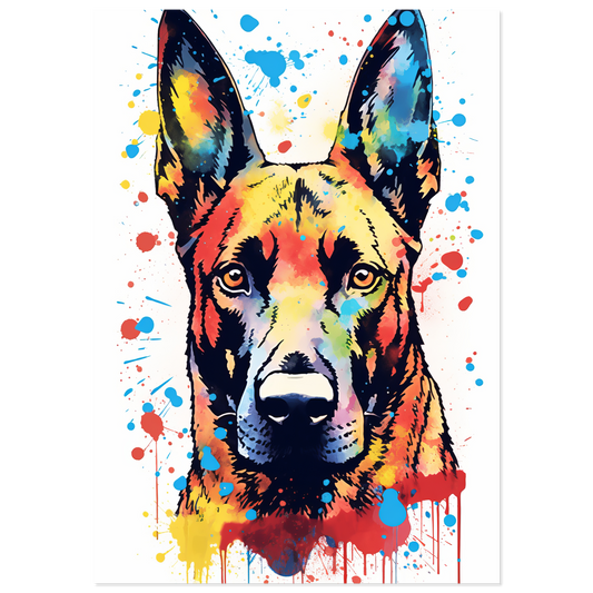 Malinois dog pop art (DOG341)