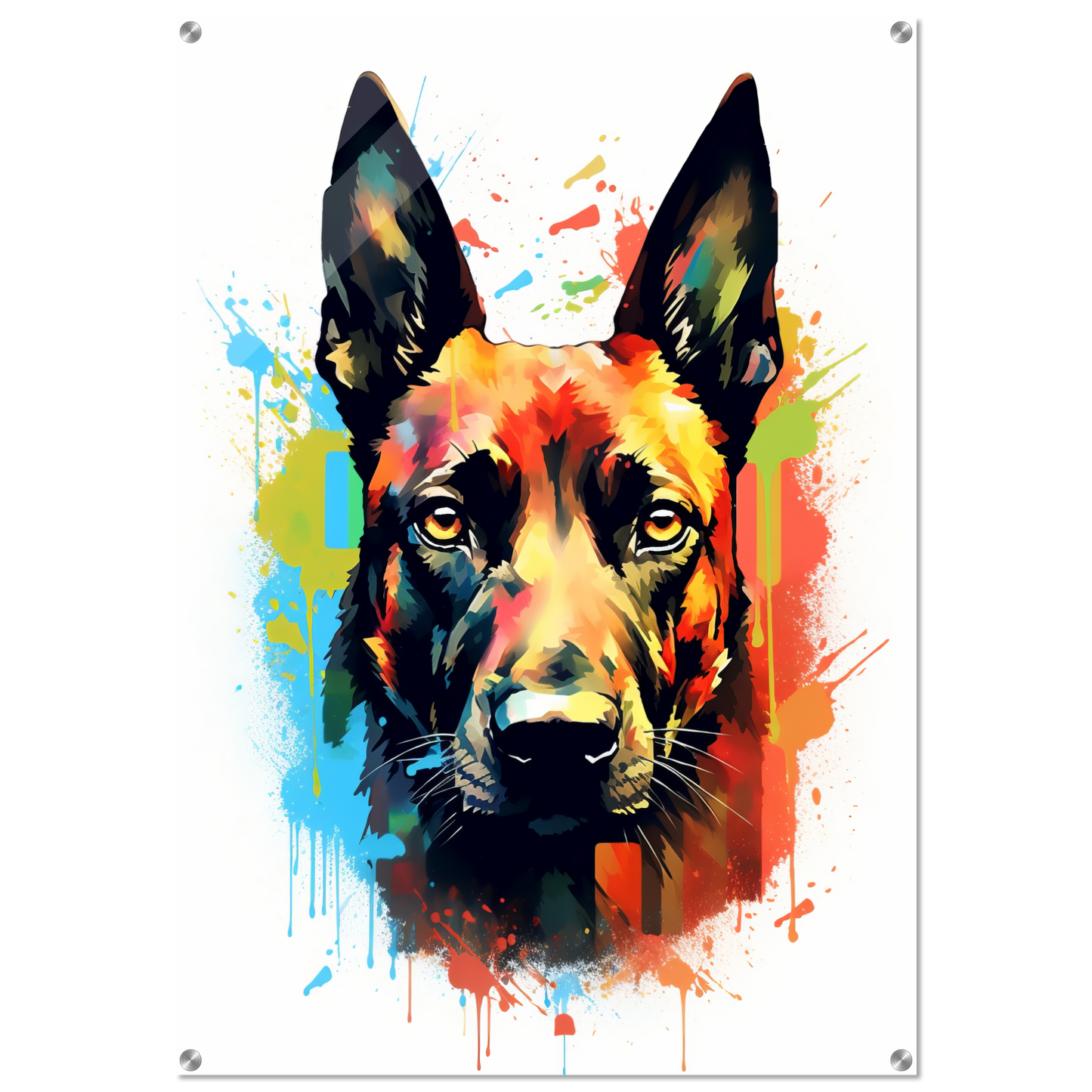 Malinois Hund Pop-Art (DOG343)