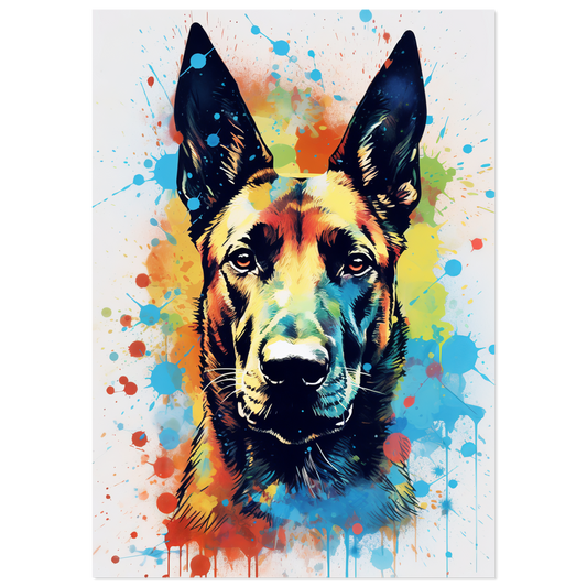 Malinois dog pop art (DOG344)