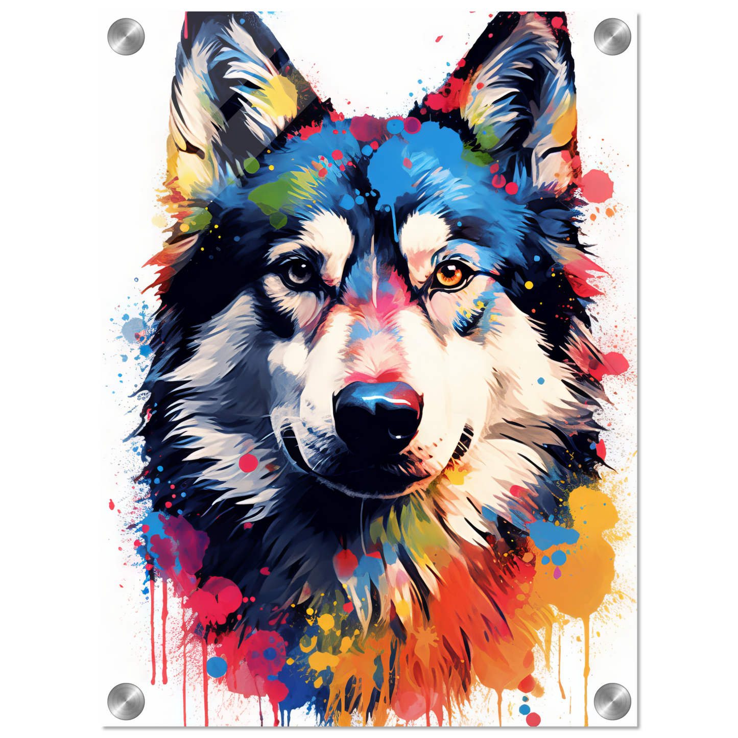 Dog Huskie Pop Art (DOG37)