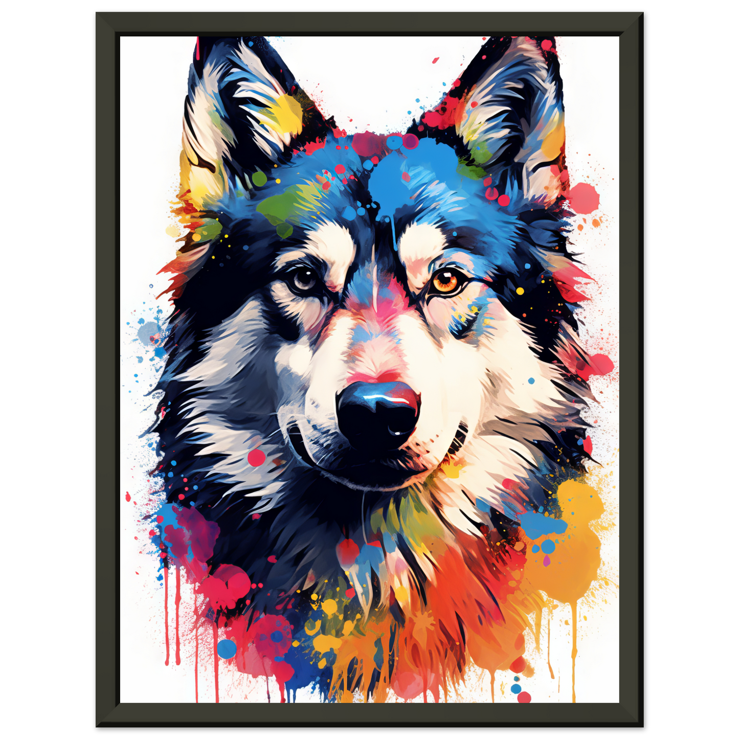 Dog Huskie Pop Art (DOG37)