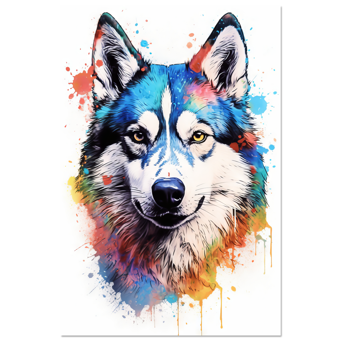 Dog Huskie Pop Art (DOG40)
