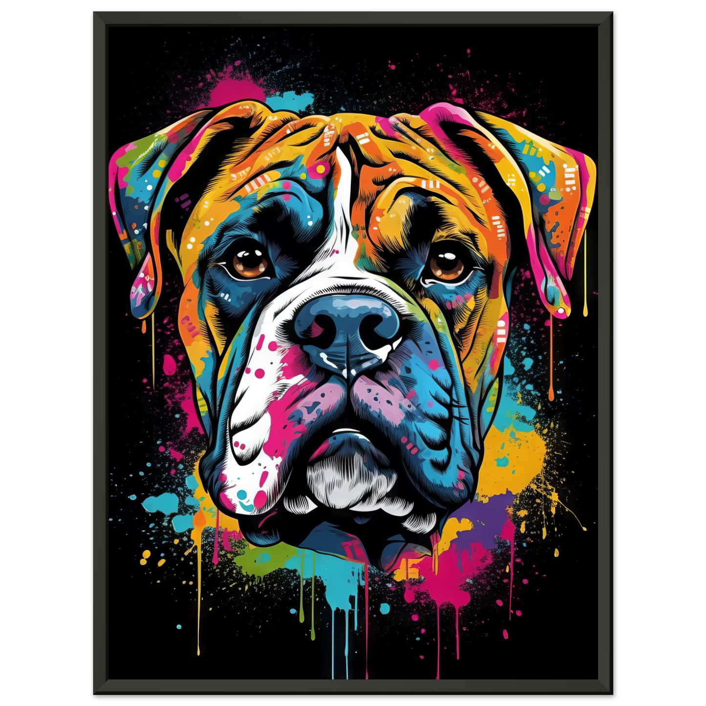 Hund Boxer Pop-Art (DOG41)