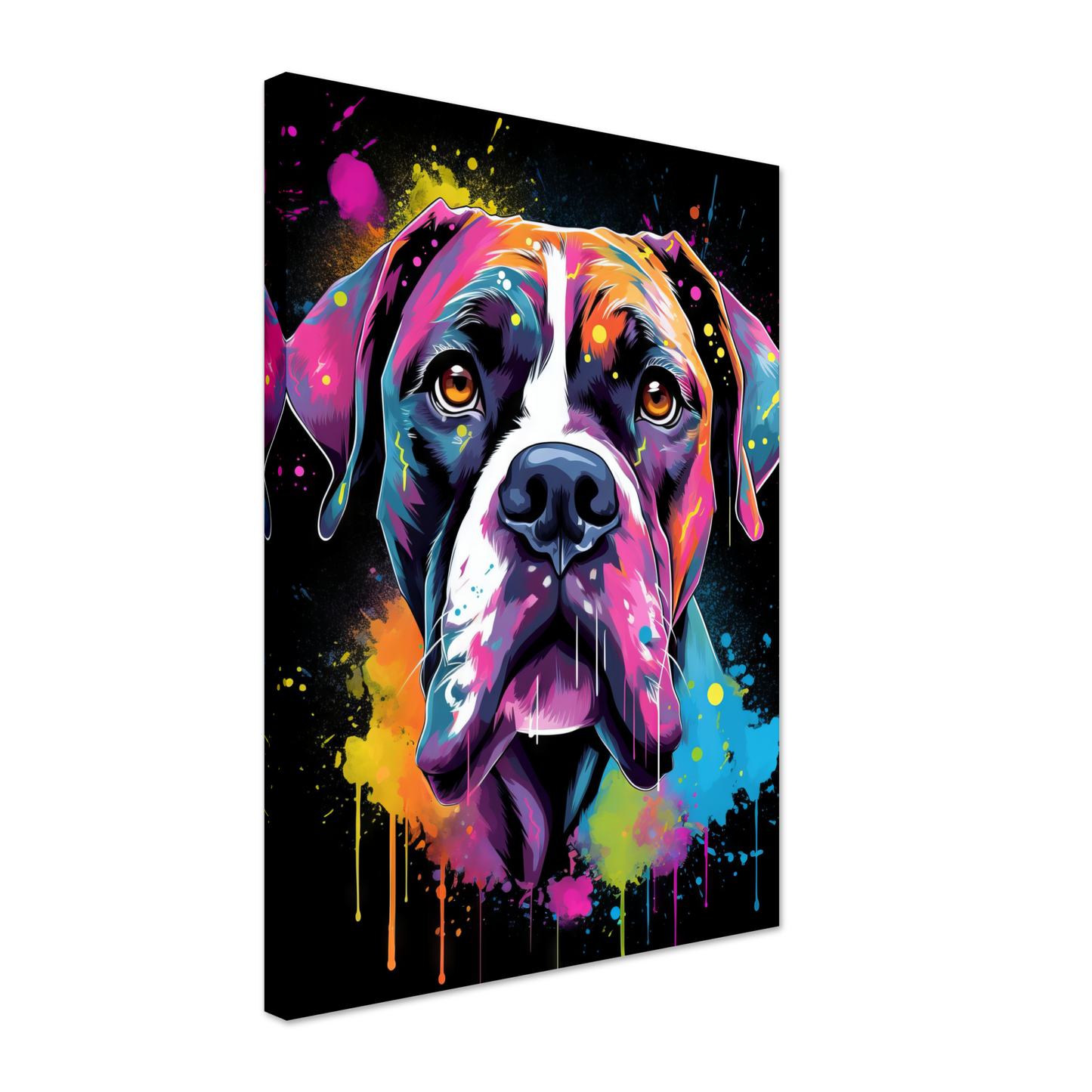 Hund Boxer Pop-Art (DOG42)