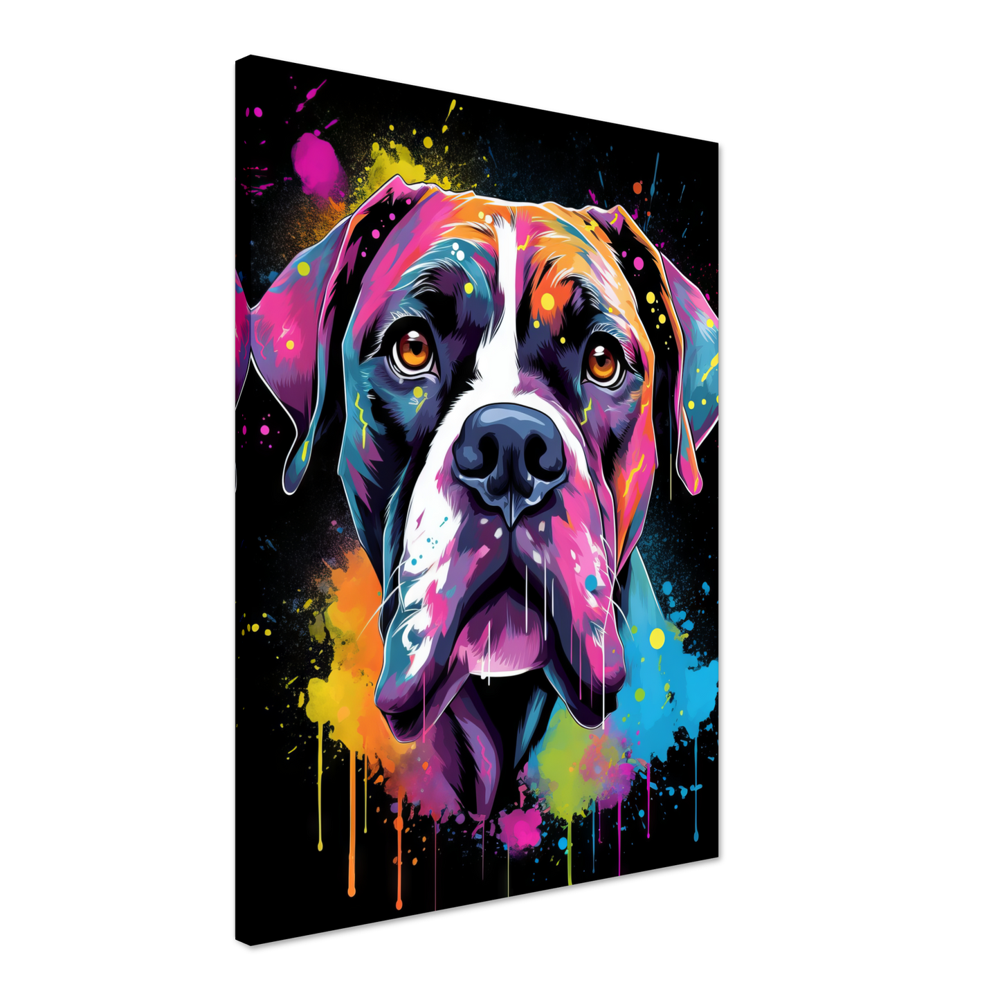Hund Boxer Pop-Art (DOG42)