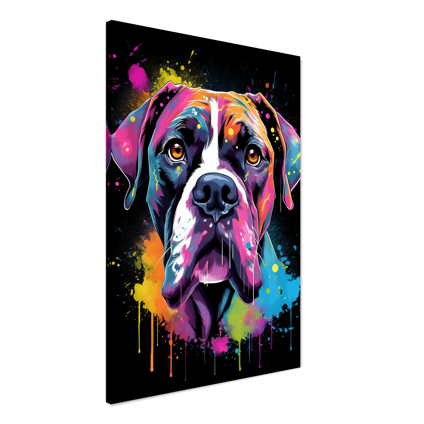 Hund Boxer Pop-Art (DOG42)