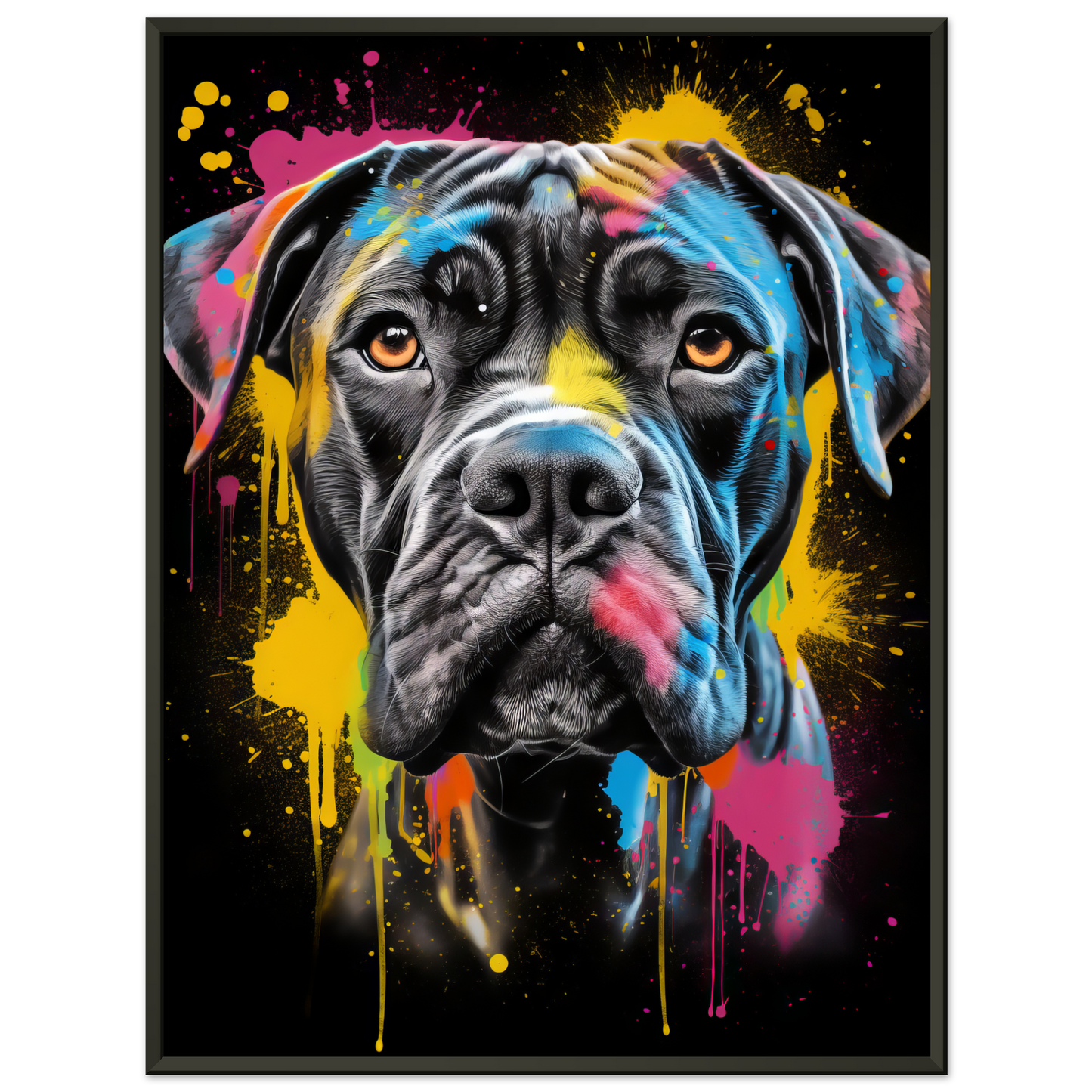 Hund Boxer Pop-Art (DOG43)