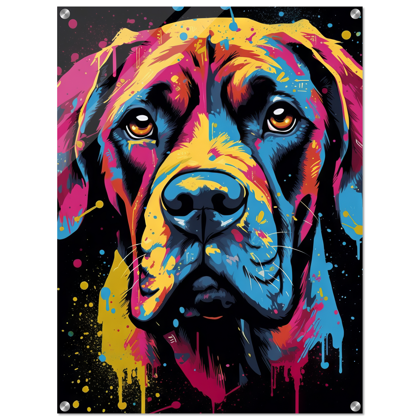 Hund Boxer Pop-Art (DOG44)