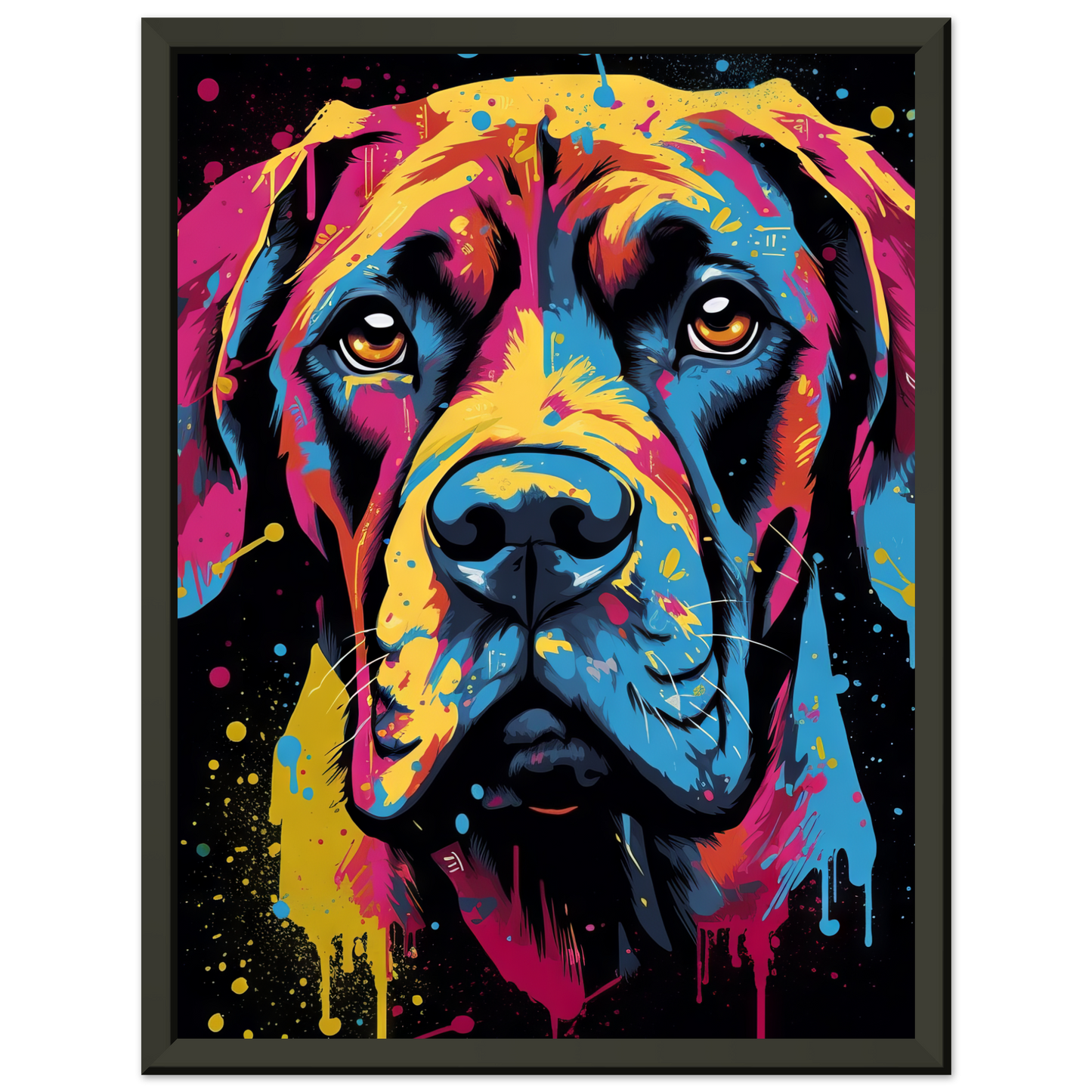 Hund Boxer Pop-Art (DOG44)