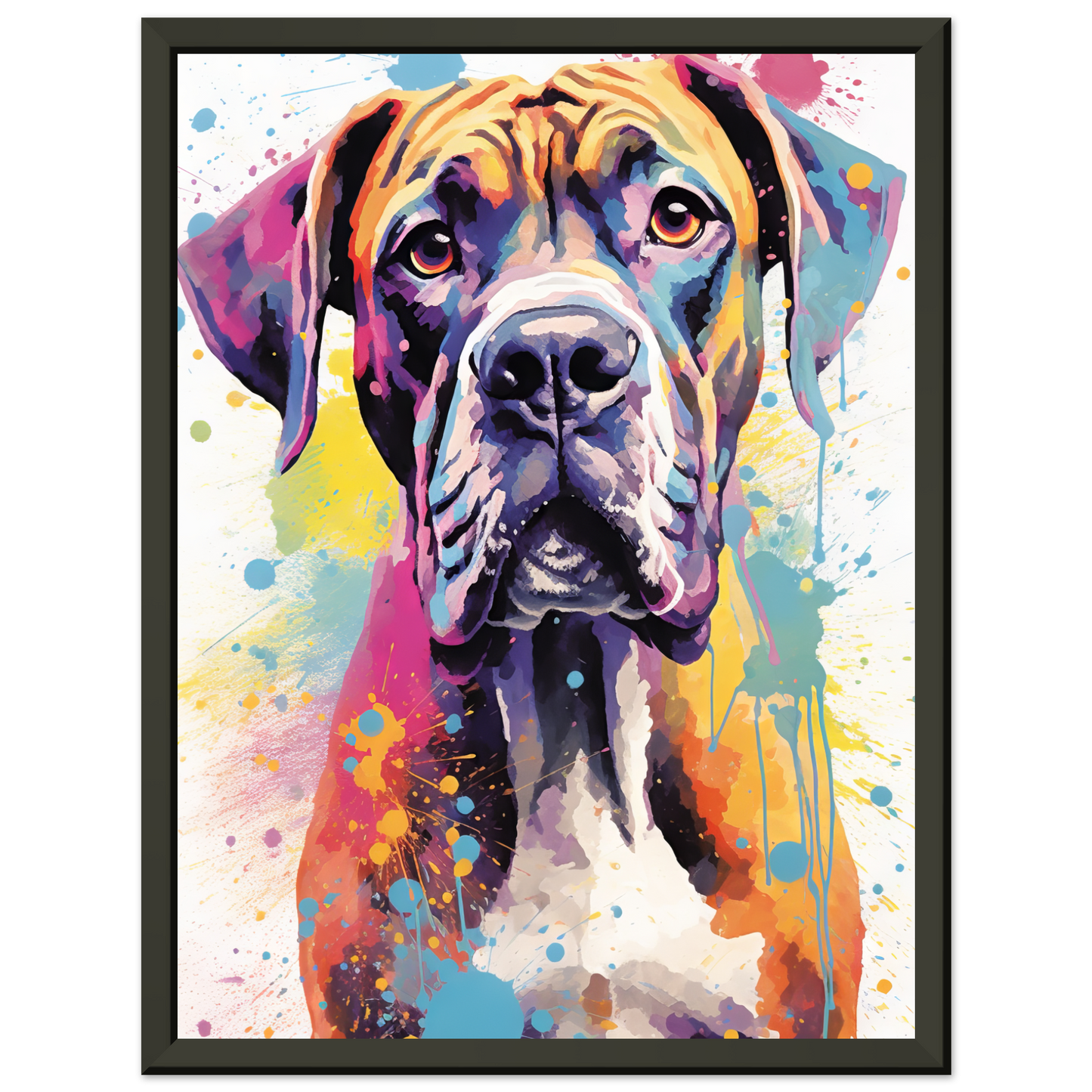 Hund Boxer Pop-Art (DOG45)