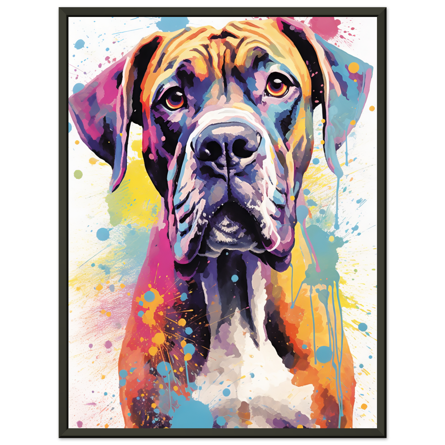 Hund Boxer Pop-Art (DOG45)