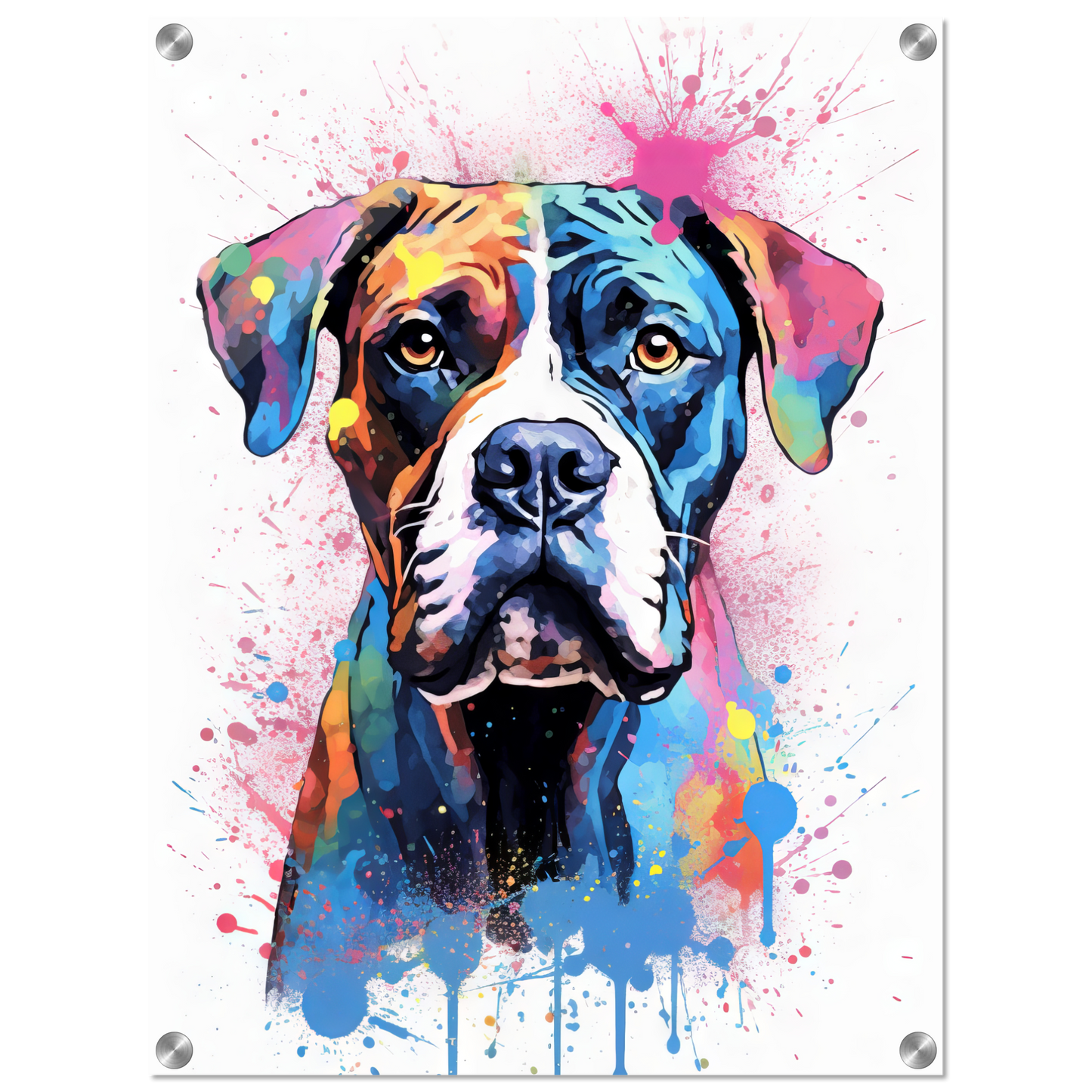 Hund Boxer Pop-Art (DOG46)