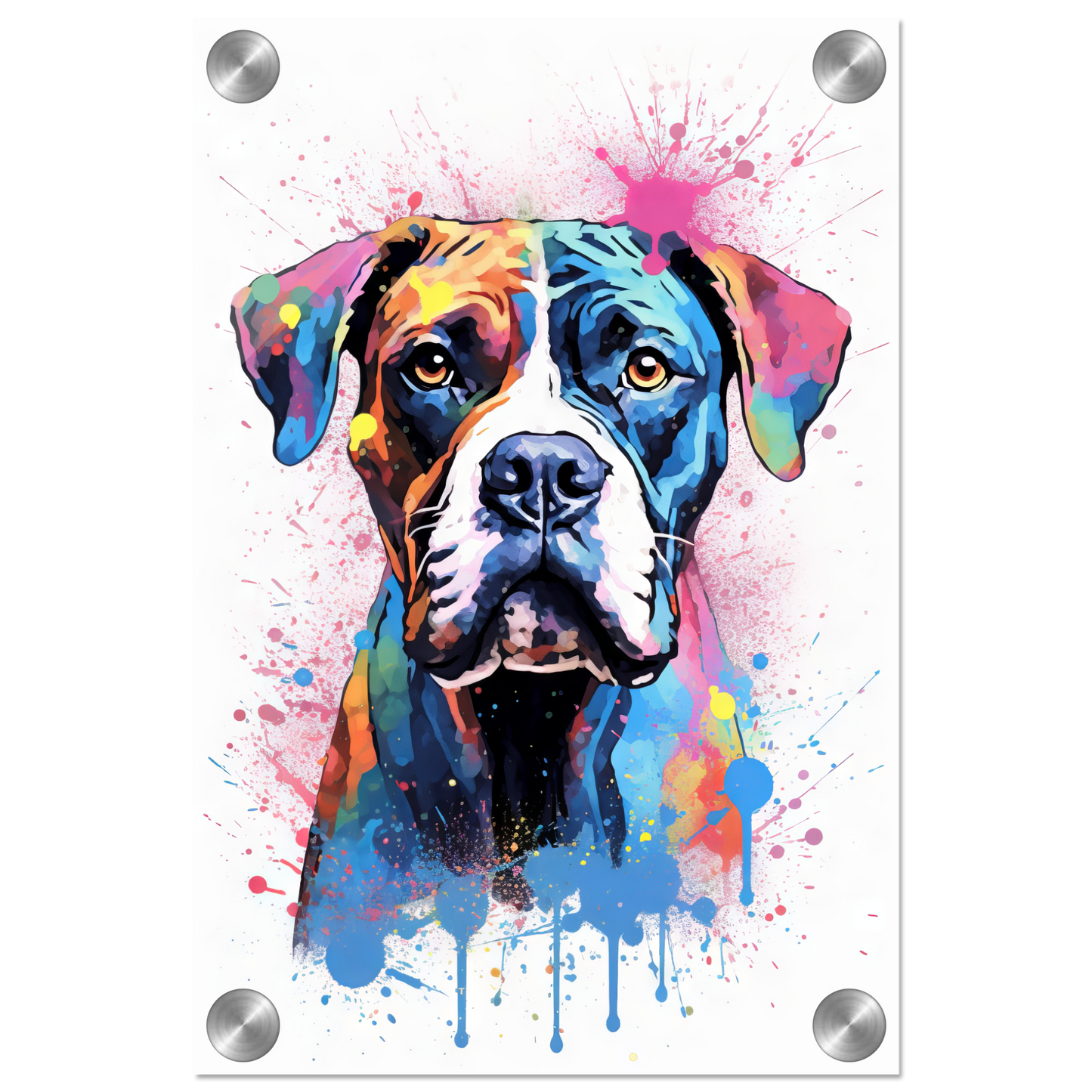 Hund Boxer Pop-Art (DOG46)