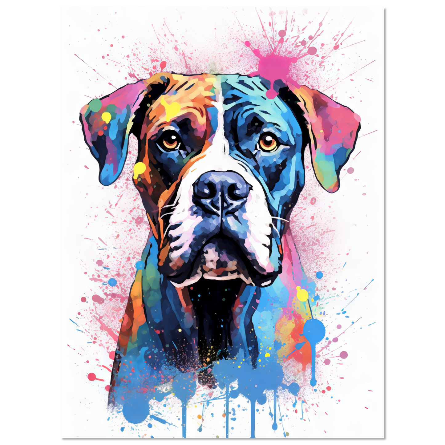 Hund Boxer Pop-Art (DOG46)