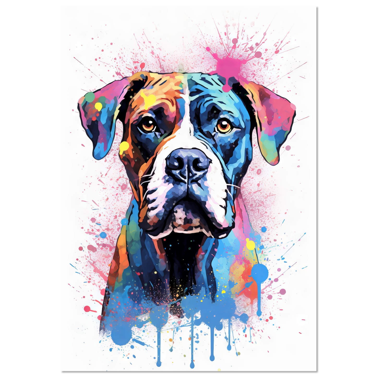 Hund Boxer Pop-Art (DOG46)