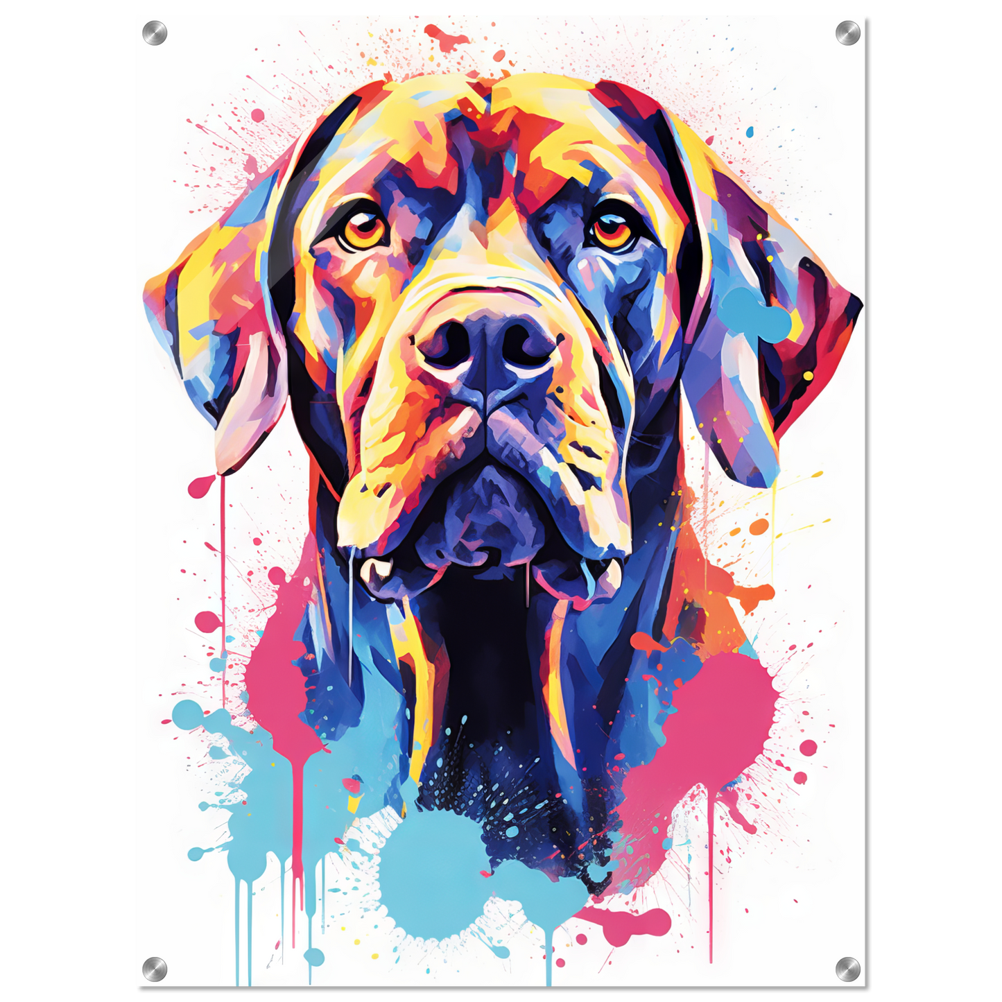 Hund Boxer Pop-Art (DOG48)