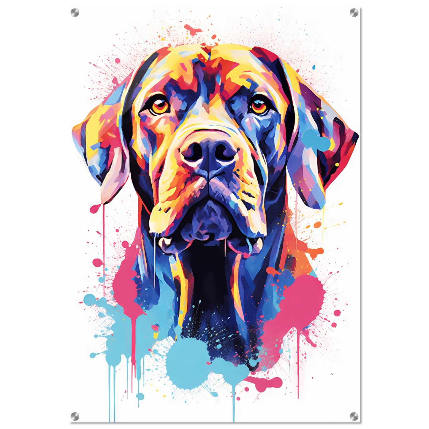 Hund Boxer Pop-Art (DOG48)