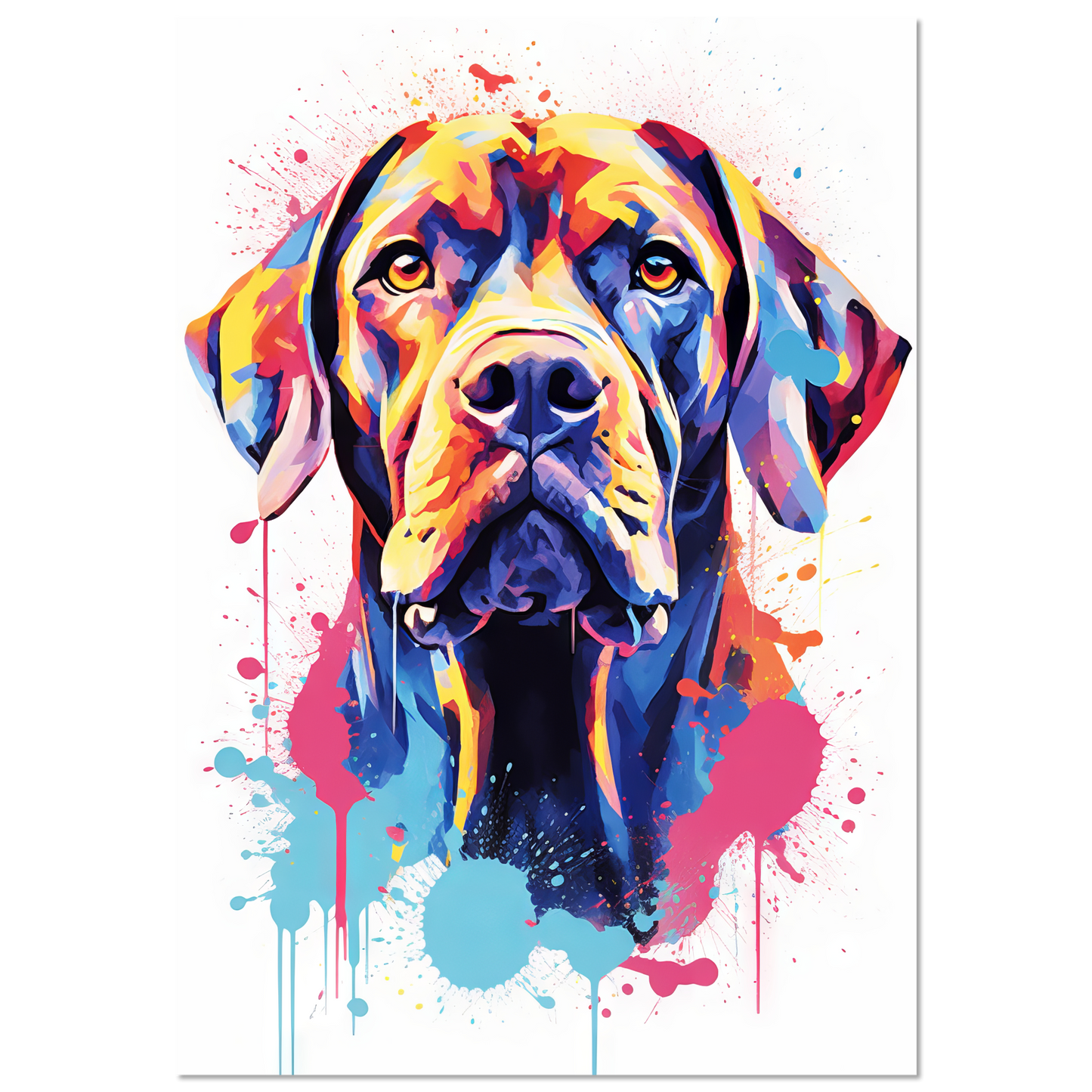 Hund Boxer Pop-Art (DOG48)