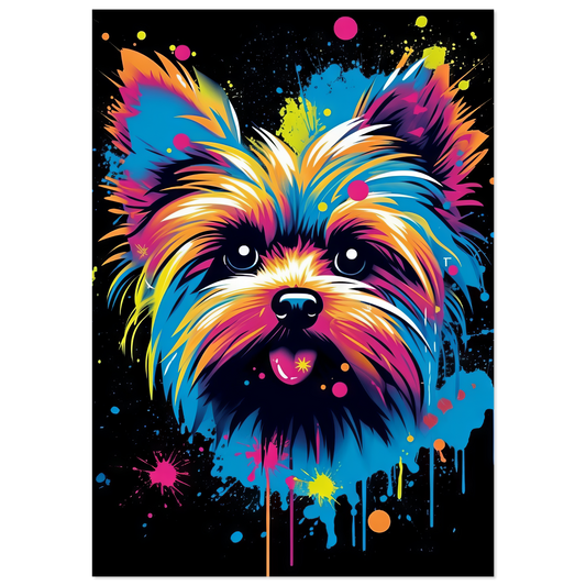 Hund Yorkshire Terrier Pop-Art (DOG49)
