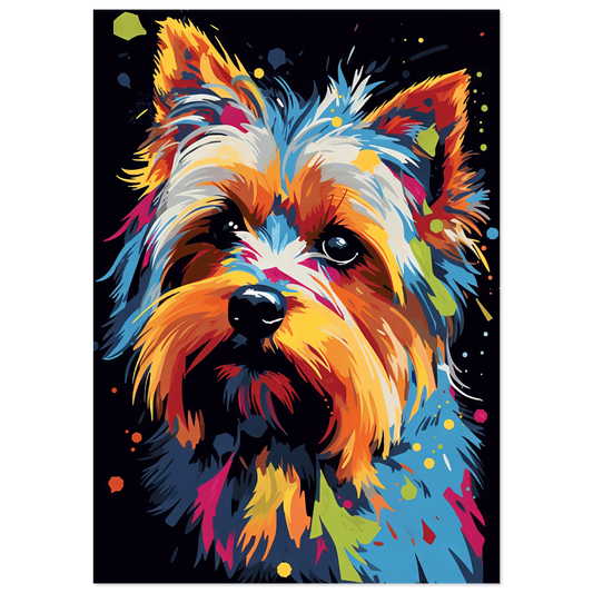 Hund Yorkshire Terrier Pop-Art (DOG50)