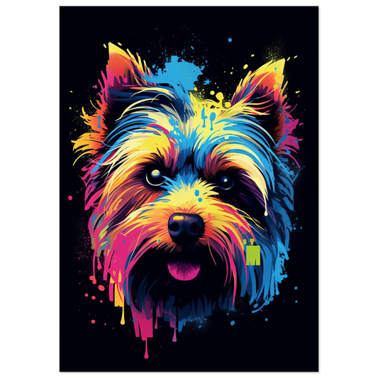 Hund Yorkshire Terrier Pop-Art (DOG51)