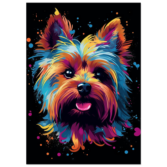 Hund Yorkshire Terrier Pop-Art (DOG52)