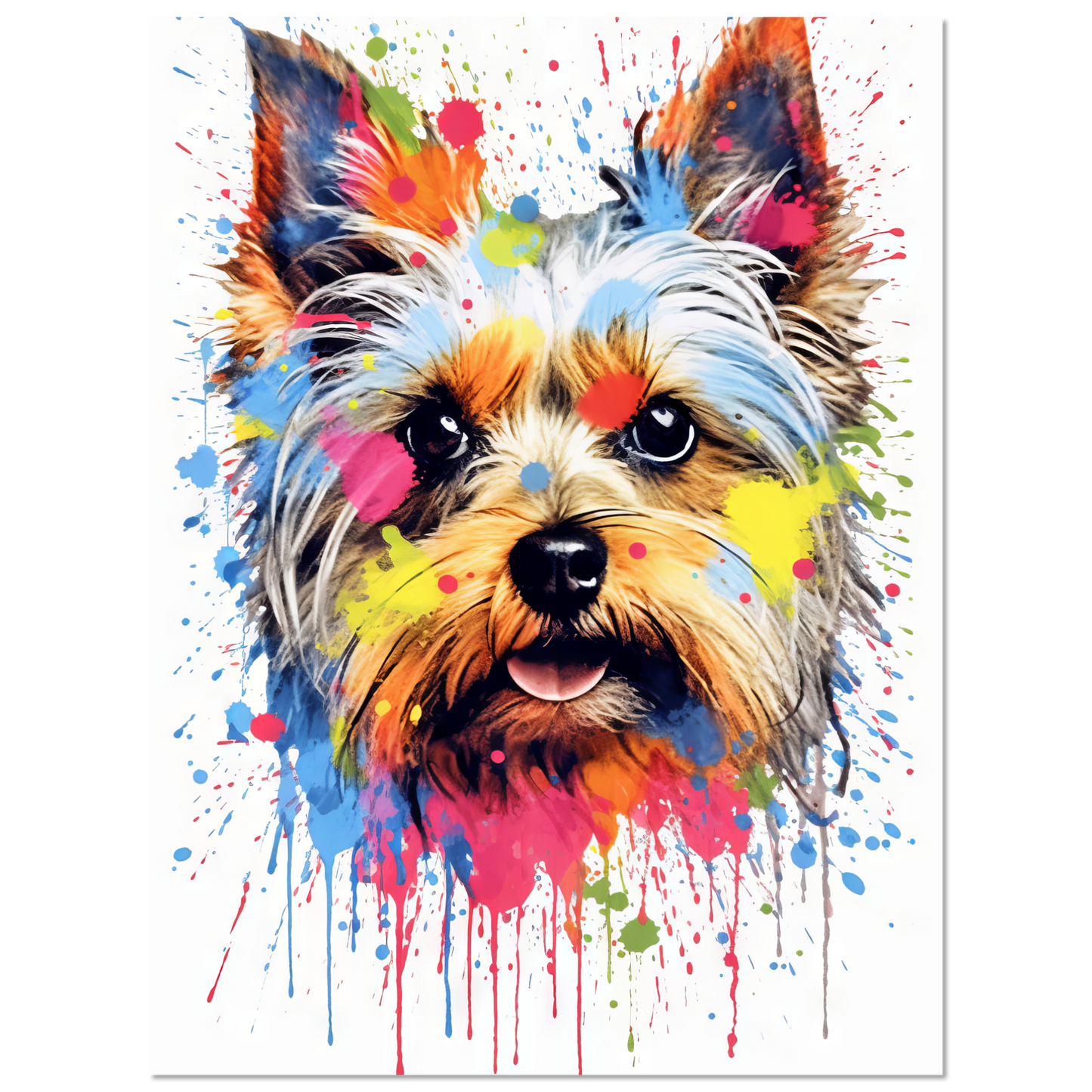 Dog Yorkshire Terrier Pop Art (DOG53)
