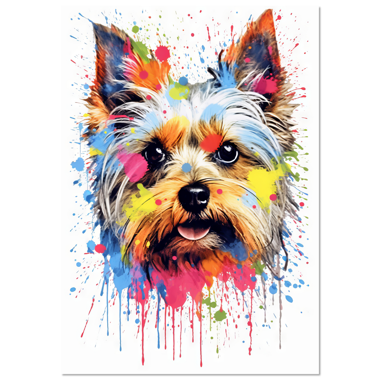 Dog Yorkshire Terrier Pop Art (DOG53)