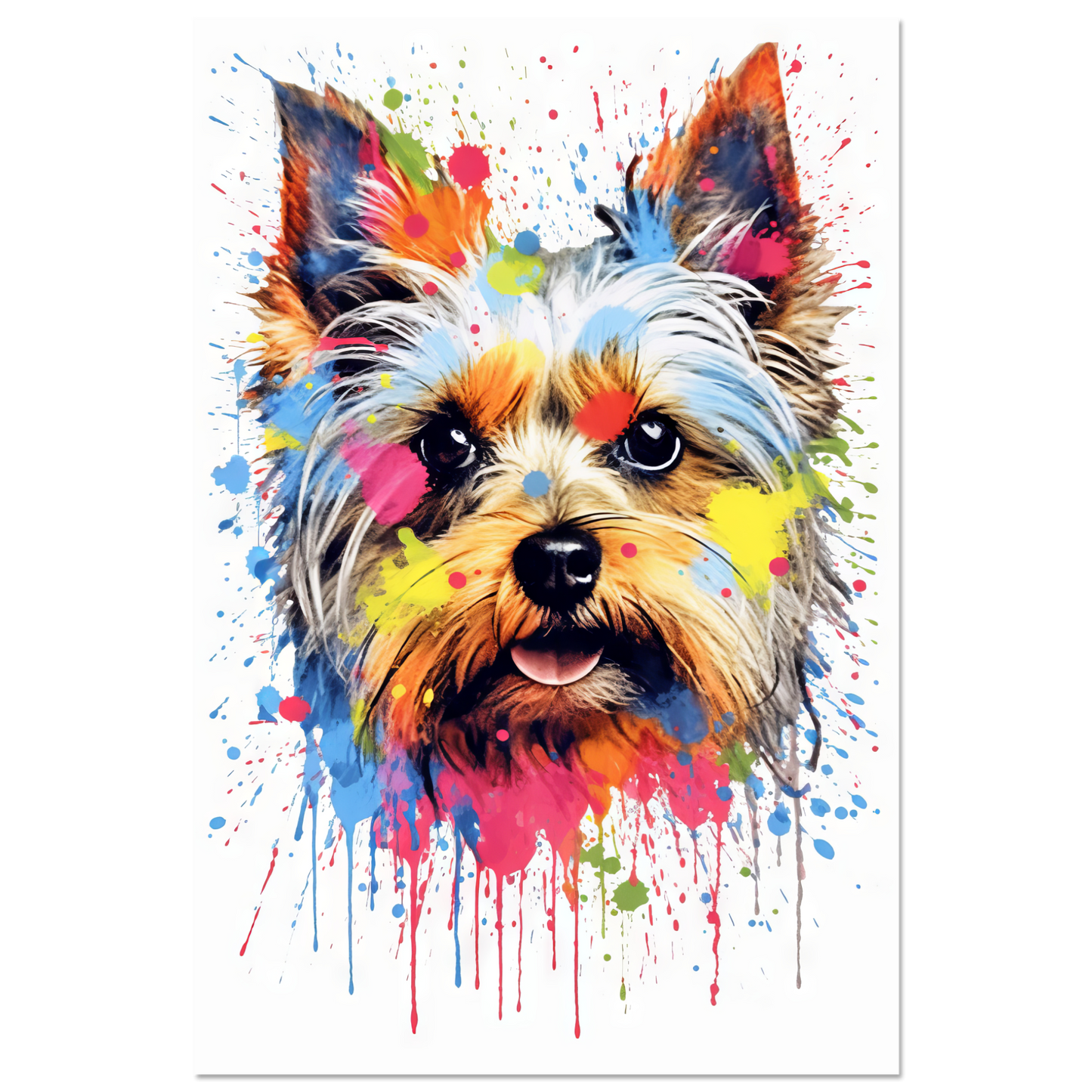Dog Yorkshire Terrier Pop Art (DOG53)