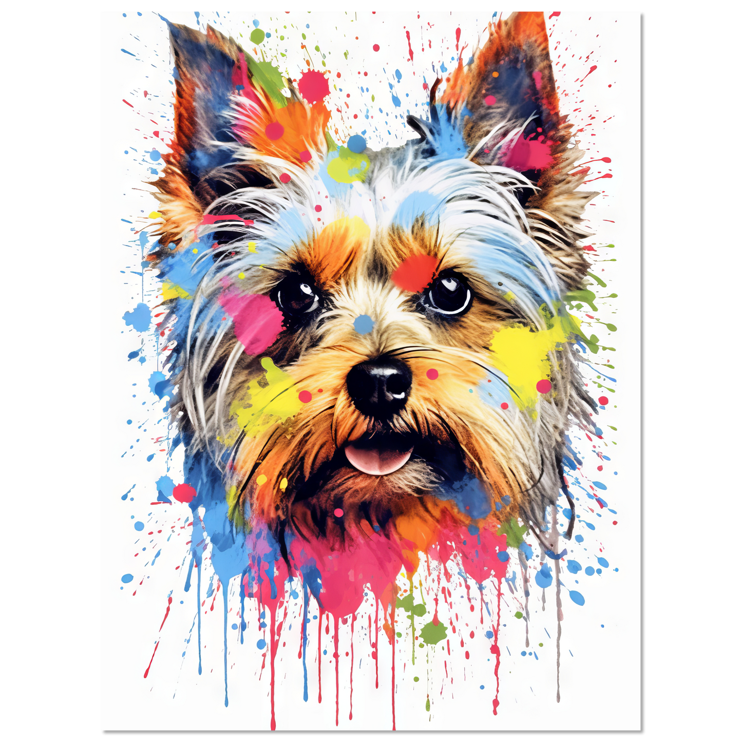Dog Yorkshire Terrier Pop Art (DOG53)