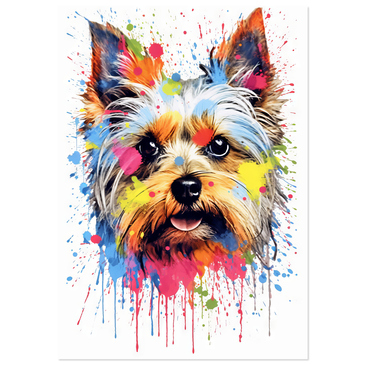 Dog Yorkshire Terrier Pop Art (DOG53)