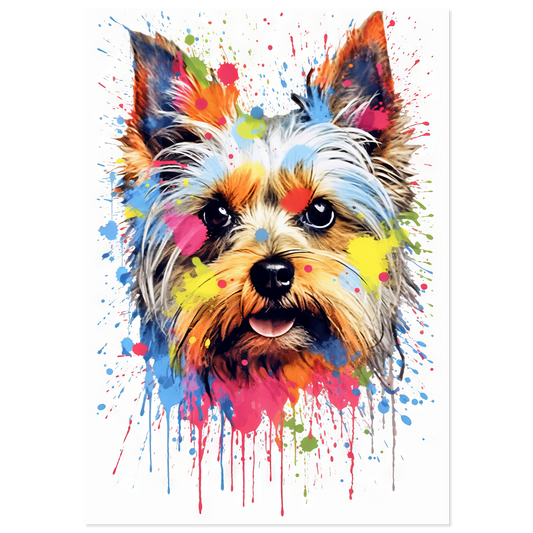 Hund Yorkshire Terrier Pop-Art (DOG53)
