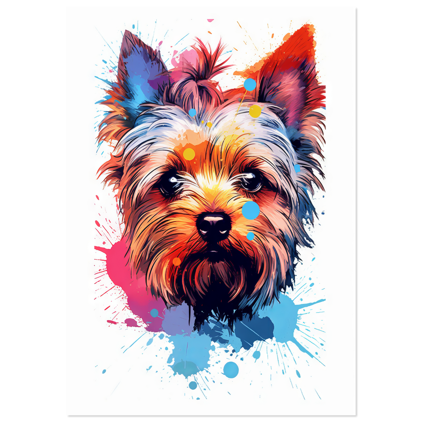 Hund Yorkshire Terrier Pop-Art (DOG54)