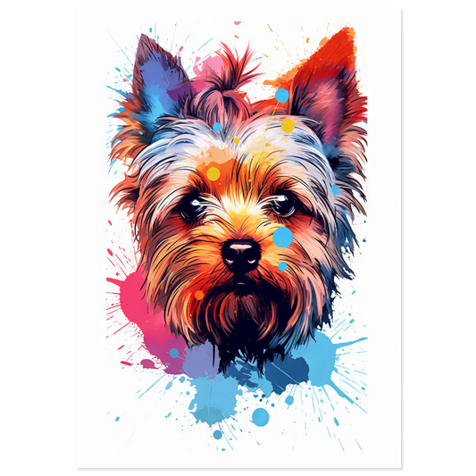 Hund Yorkshire Terrier Pop-Art (DOG54)