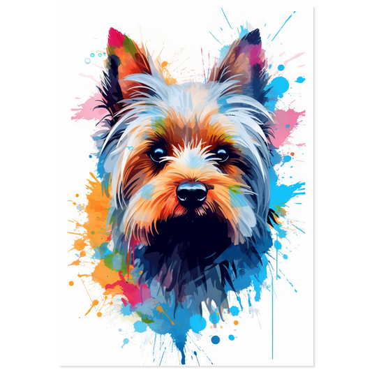 Hund Yorkshire Terrier Pop-Art (DOG55)