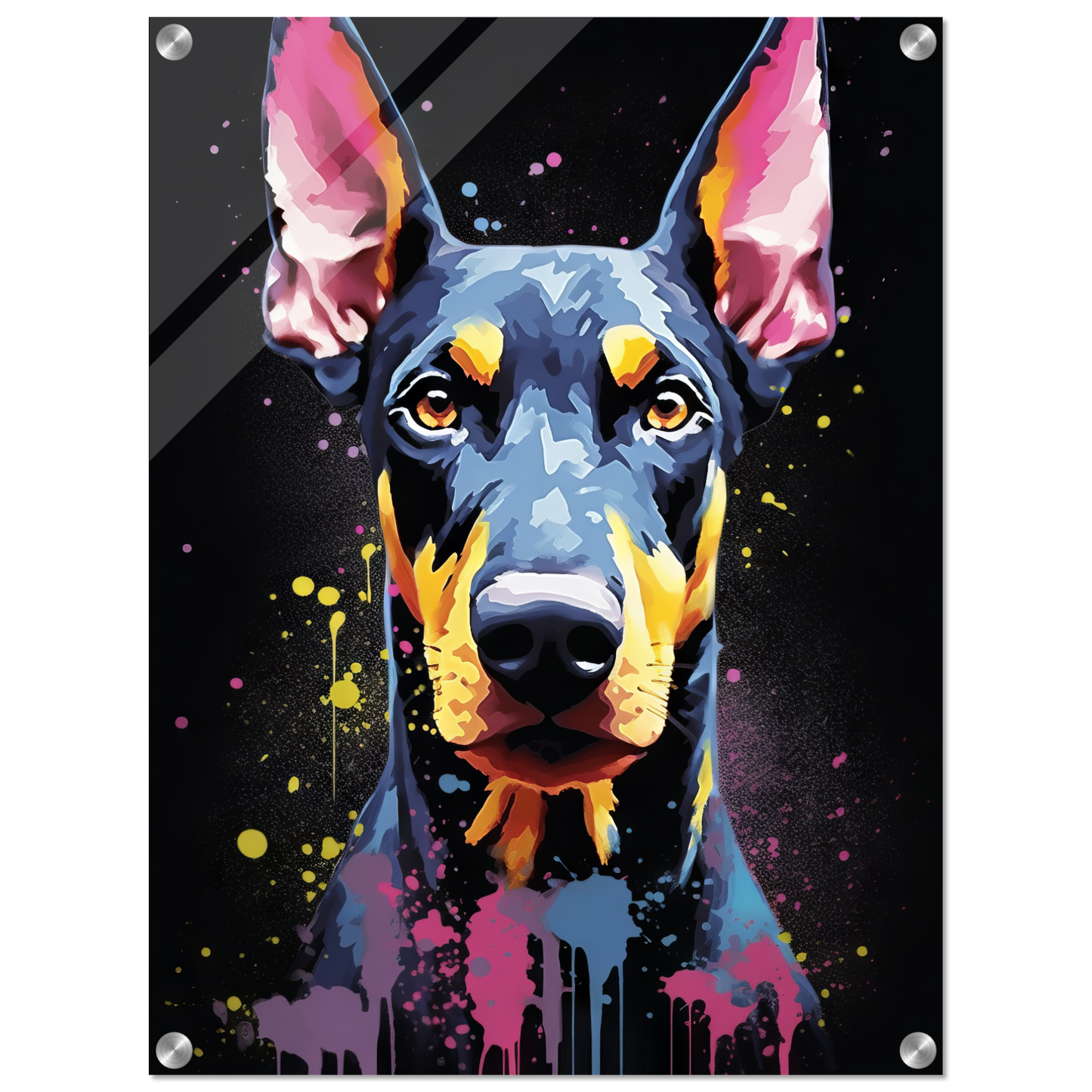 Dog Doberman Pop Art (DOG57)