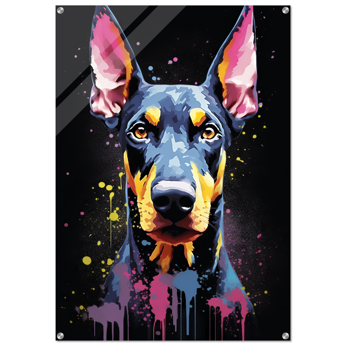 Dog Doberman Pop Art (DOG57)