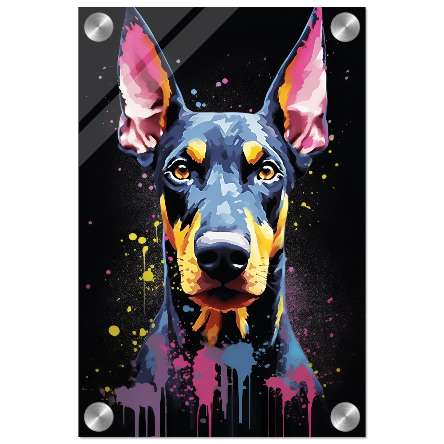 Dog Doberman Pop Art (DOG57)