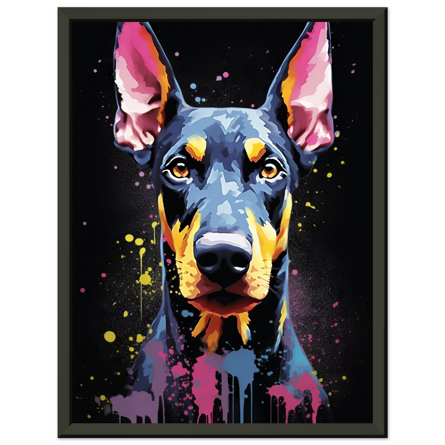 Dog Doberman Pop Art (DOG57)