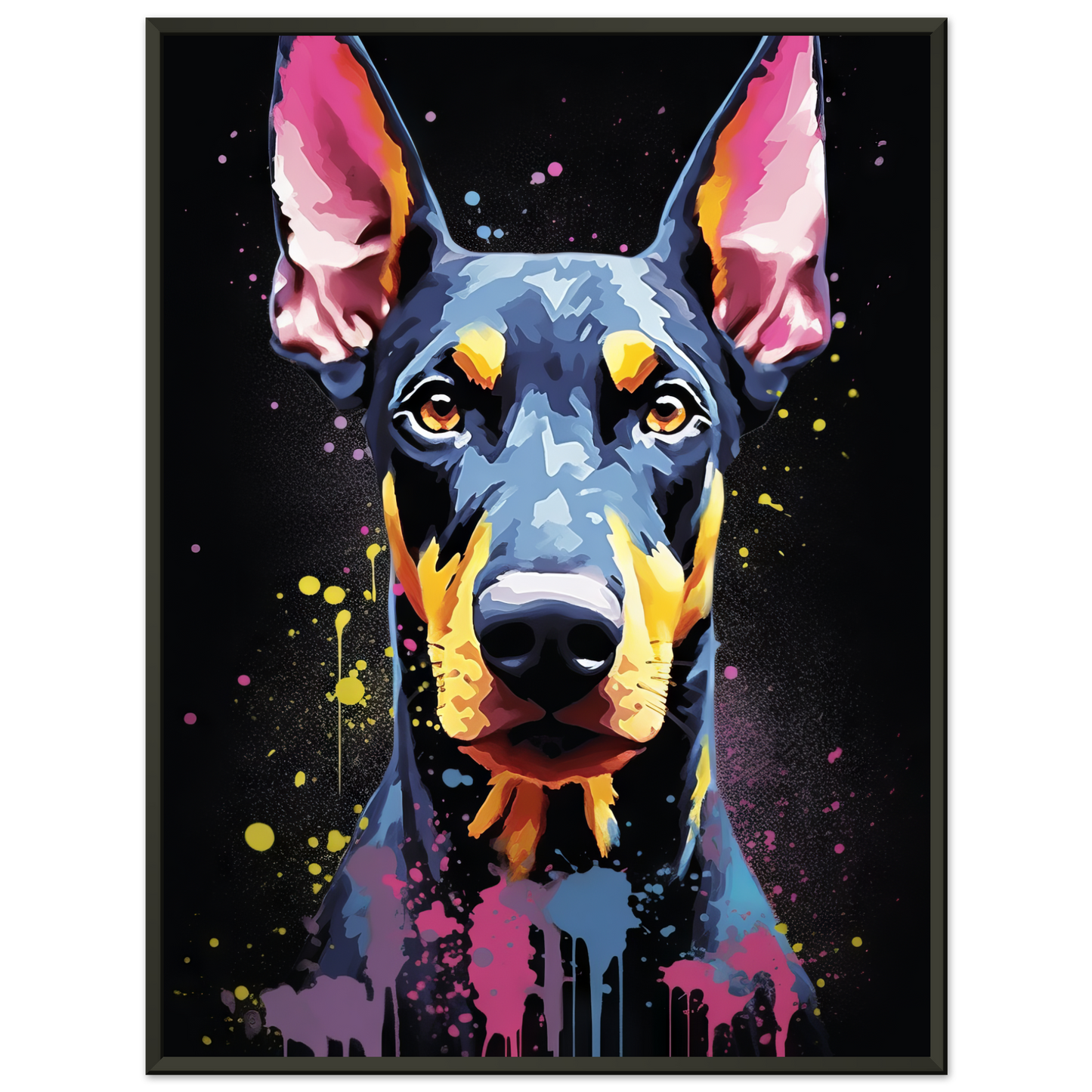 Dog Doberman Pop Art (DOG57)