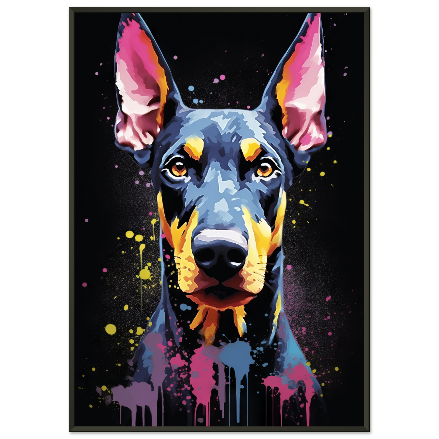 Dog Doberman Pop Art (DOG57)