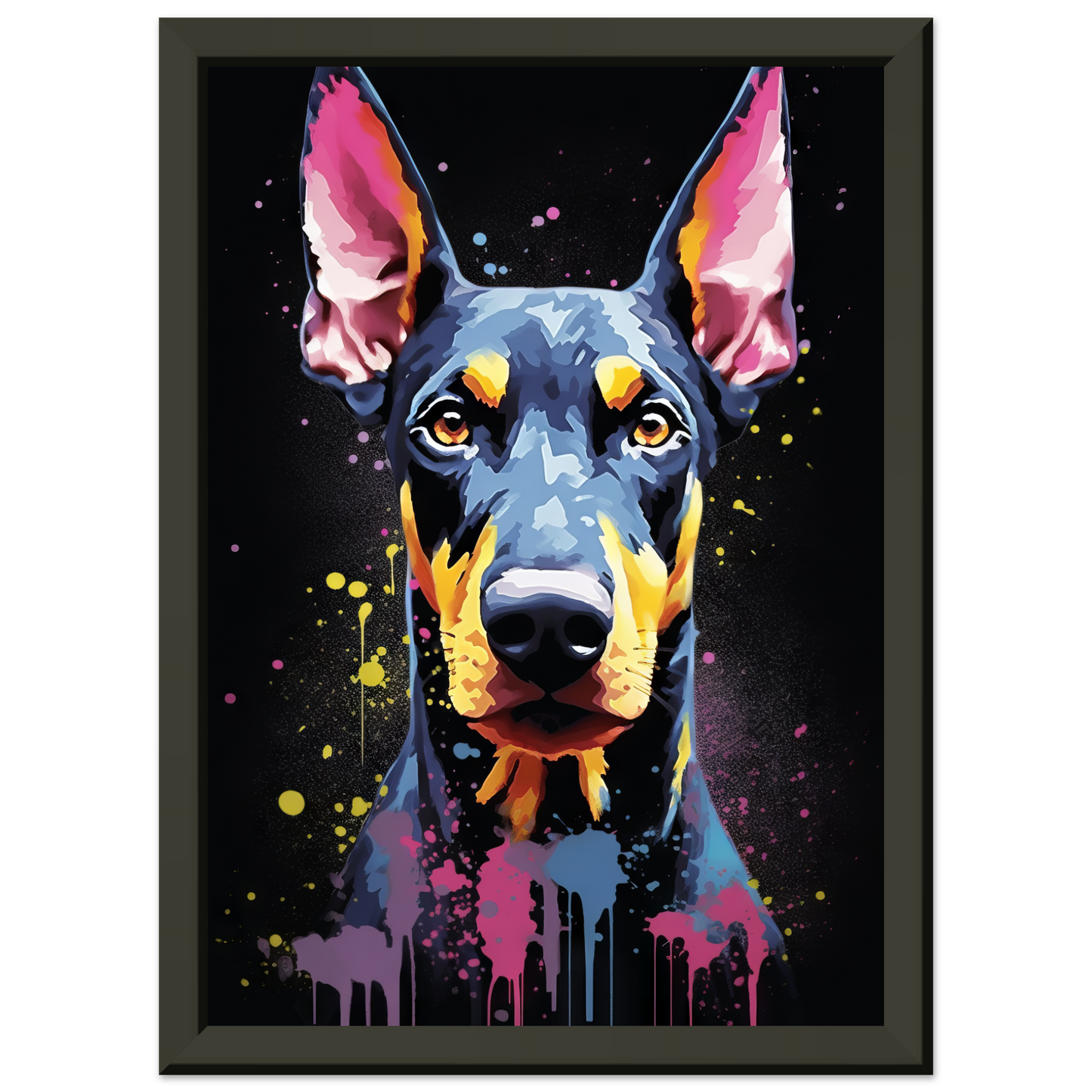 Dog Doberman Pop Art (DOG57)