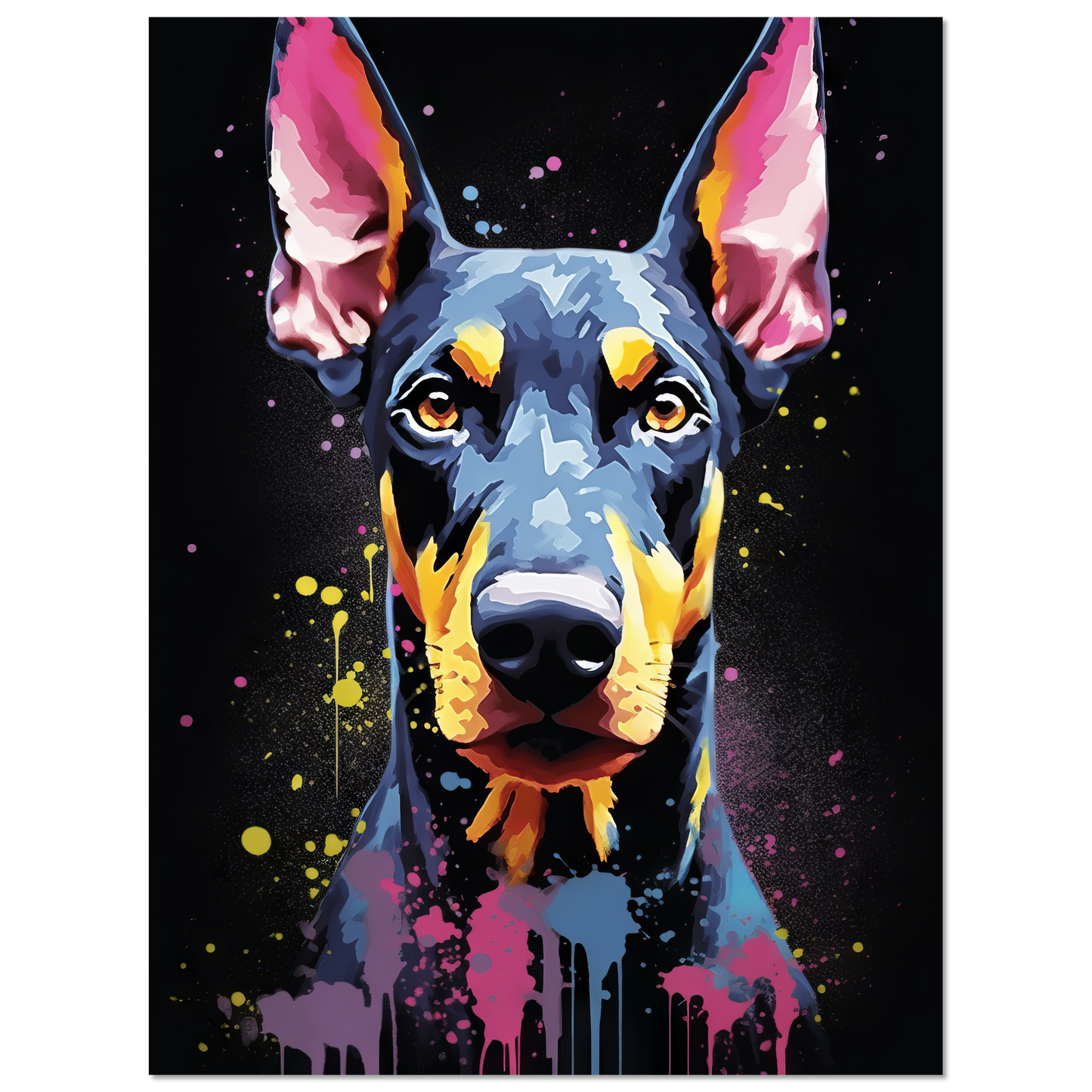 Dog Doberman Pop Art (DOG57)
