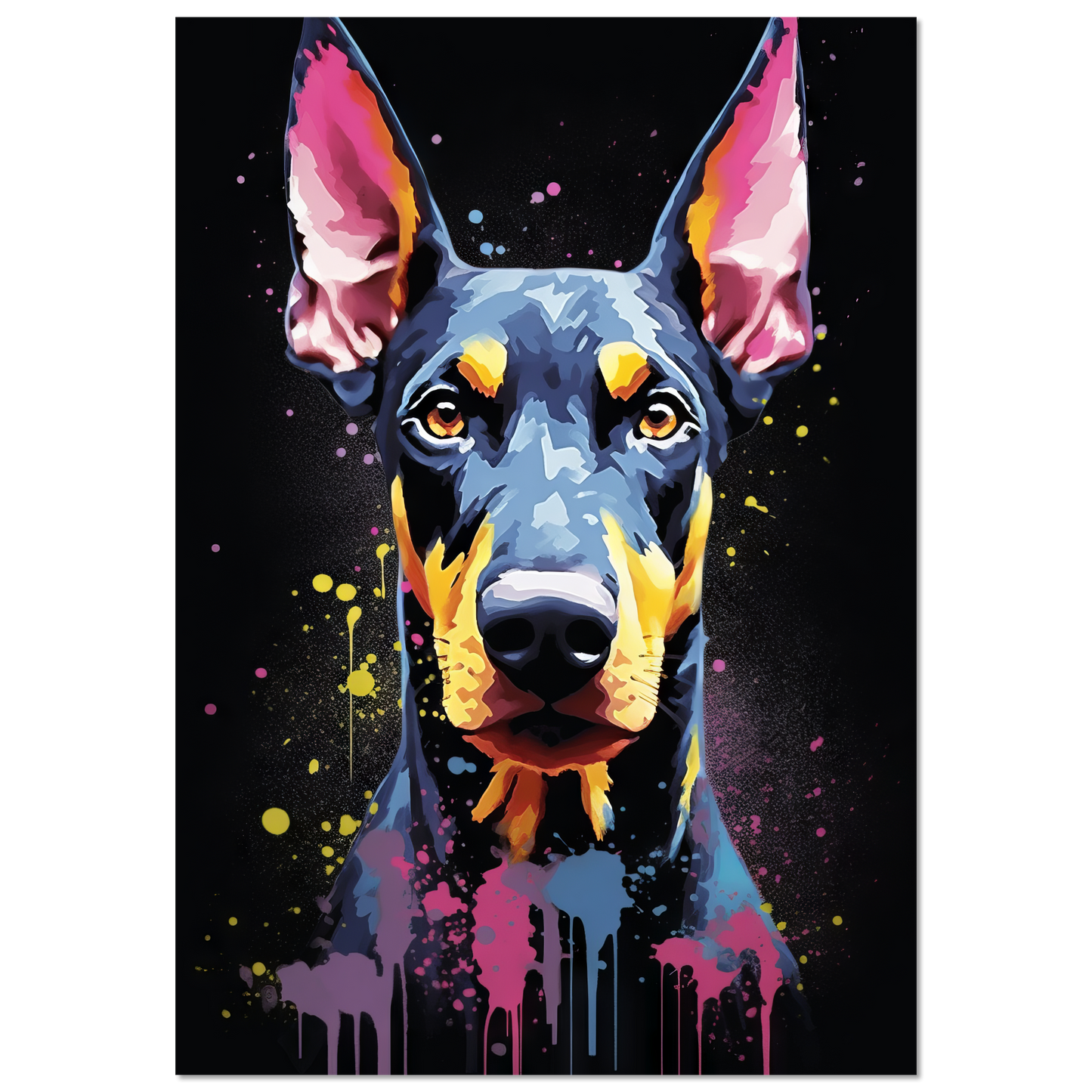 Dog Doberman Pop Art (DOG57)