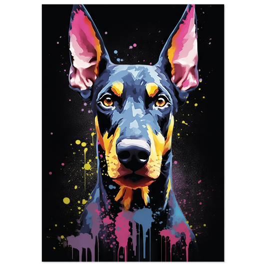 Dog Doberman Pop Art (DOG57)