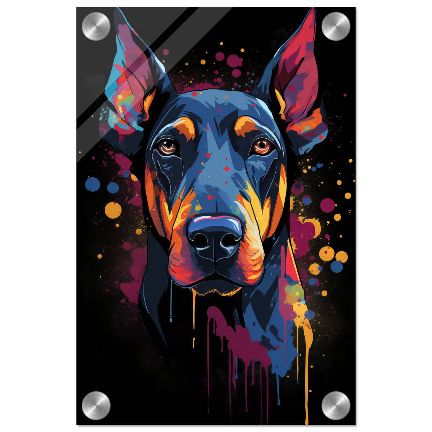 Dog Doberman Pop Art (DOG58)